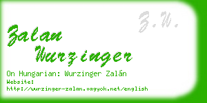 zalan wurzinger business card